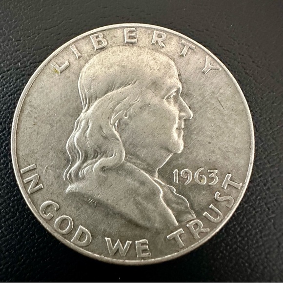 US Mint Other - 1963 Franklin Half Dollar – 90% Silver | Vintage U.S. Coin